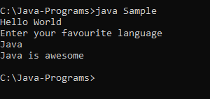 Java Scanner example